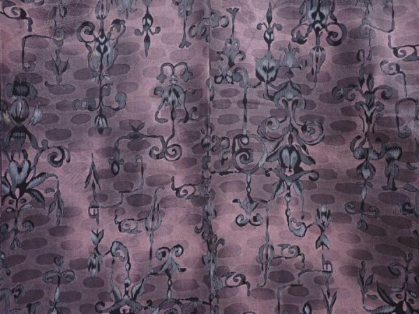 Photo5: 6126T13z710 Vintage Japanese Kimono Blend silk KOMON  Dull pink (5)