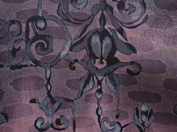 Photo6: 6126T13z710 Vintage Japanese Kimono Blend silk KOMON  Dull pink (6)