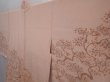 Photo2: 6128T01z600 Vintage Japanese Kimono Silk HAORI Tree Peach (2)