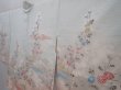Photo2: 6128T02z510 Vintage Japanese Kimono Silk HAORI Chrysanthemum Light blue (2)
