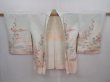 Photo5: 6128T02z510 Vintage Japanese Kimono Silk HAORI Chrysanthemum Light blue (5)