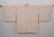 Photo1: 6128T03z690 Vintage Japanese Kimono Silk HAORI Flowers Cream-White (1)