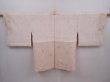 Photo6: 6128T03z690 Vintage Japanese Kimono Silk HAORI Flowers Cream-White (6)