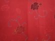 Photo3: 6128T06z580 Vintage Japanese Kimono Silk HAORI Rose Dull red (3)