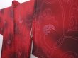 Photo2: 6128T11z610 Vintage Japanese Kimono Silk HAORI Grape Wine red (2)