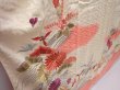 Photo3: 6128T12z1120 Vintage Japanese Kimono Silk FURISODE Chrysanthemum Off-white (3)