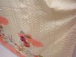 Photo4: 6128T12z1120 Vintage Japanese Kimono Silk FURISODE Chrysanthemum Off-white (4)