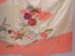 Photo7: 6128T12z1120 Vintage Japanese Kimono Silk FURISODE Chrysanthemum Off-white (7)