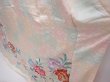 Photo4: 6129T09z1020 Vintage Japanese Kimono Silk FURISODE Peony Off-white (4)