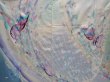 Photo8: 6129T10z1100 Vintage Japanese Kimono Silk FURISODE Peacock feather (8)