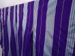 Photo2: 6206T01z670 Vintage Japanese Kimono Silk MEISEN KOMON  Purple (2)