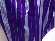 Photo3: 6206T01z670 Vintage Japanese Kimono Silk MEISEN KOMON  Purple (3)