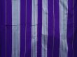 Photo5: 6206T01z670 Vintage Japanese Kimono Silk MEISEN KOMON  Purple (5)