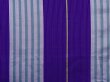 Photo6: 6206T01z670 Vintage Japanese Kimono Silk MEISEN KOMON  Purple (6)