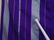 Photo7: 6206T01z670 Vintage Japanese Kimono Silk MEISEN KOMON  Purple (7)
