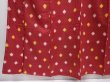 Photo4: 6206T02z650 Vintage Japanese Kimono Silk MEISEN KOMON Dot Red-Brown (4)