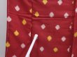 Photo8: 6206T02z650 Vintage Japanese Kimono Silk MEISEN KOMON Dot Red-Brown (8)