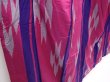 Photo3: 6206T03z530 Vintage Japanese Kimono Silk MEISEN KOMON  Pink-Purple (3)