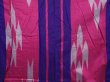 Photo5: 6206T03z530 Vintage Japanese Kimono Silk MEISEN KOMON  Pink-Purple (5)