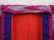 Photo7: 6206T03z530 Vintage Japanese Kimono Silk MEISEN KOMON  Pink-Purple (7)