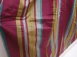 Photo3: 6206T04z600 Vintage Japanese Kimono Silk MEISEN KOMON  Wine red (3)