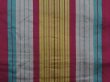 Photo7: 6206T04z600 Vintage Japanese Kimono Silk MEISEN KOMON  Wine red (7)