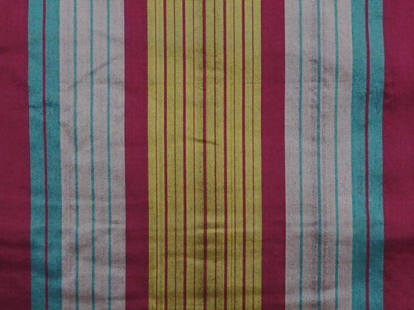 Photo7: 6206T04z600 Vintage Japanese Kimono Silk MEISEN KOMON  Wine red (7)