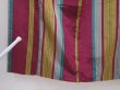 Photo8: 6206T04z600 Vintage Japanese Kimono Silk MEISEN KOMON  Wine red (8)