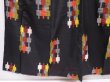 Photo4: 6206T05z630 Vintage Japanese Kimono Silk MEISEN KOMON  Black (4)