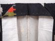 Photo7: 6206T05z630 Vintage Japanese Kimono Silk MEISEN KOMON  Black (7)
