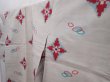 Photo2: 6206T06z350 Vintage Japanese Kimono Silk HITOE MEISEN KOMON  Light gray (2)