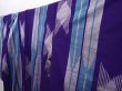 Photo2: 6206T09z620 Vintage Japanese Kimono Silk MEISEN KOMON  Dark lavender (2)