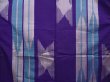 Photo5: 6206T09z620 Vintage Japanese Kimono Silk MEISEN KOMON  Dark lavender (5)