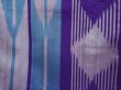 Photo6: 6206T09z620 Vintage Japanese Kimono Silk MEISEN KOMON  Dark lavender (6)