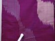 Photo7: 6206T12z550 Vintage Japanese Kimono Silk MEISEN KOMON  Purple (7)