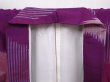 Photo8: 6206T12z550 Vintage Japanese Kimono Silk MEISEN KOMON  Purple (8)