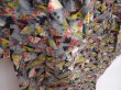 Photo3: 6206T13z670 Vintage Japanese Kimono Silk MEISEN KOMON  Gray (3)