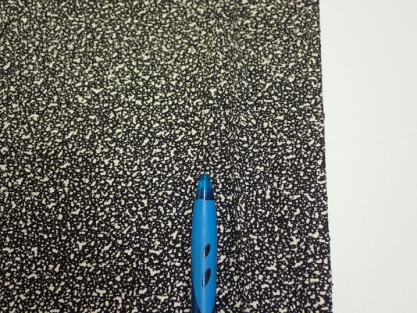 Photo7: 2Q04z90  Japanese Kimono Silk  FABRIC Plum tree Black 64.6x14.8 (7)