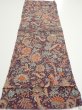 Photo5: 2Q01z60  Japanese Kimono Silk  FABRIC Flowers Bird  45.3x15.0 (5)