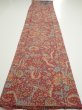 Photo6: 2Q03z90  Japanese Kimono Silk  FABRIC Flowers Bird  66.5x15.0 (6)