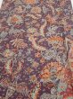 Photo1: 2Q04z90  Japanese Kimono Silk  FABRIC Flowers Bird  69.7x15.0 (1)