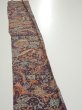 Photo3: 2Q08z40  Japanese Kimono Silk  FABRIC Flowers  59.8x7.3 (3)