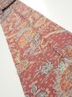 Photo1: 2Q09z60  Japanese Kimono Silk  FABRIC Flowers  81.9x7.3 (1)