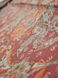 Photo4: 2Q09z60  Japanese Kimono Silk  FABRIC Flowers  81.9x7.3 (4)