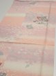 Photo3: 2N01z60  Japanese Kimono Silk  FABRIC Sensu Pink 40.2x14.4 (3)
