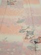 Photo1: 2N05z100  Japanese Kimono Silk  FABRIC Sensu Pink 67.7x14.6 (1)