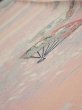 Photo5: 2N07z40  Japanese Kimono Silk  FABRIC Sensu Pink 57.5x7.5 (5)