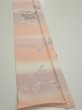 Photo3: 2N08z40  Japanese Kimono Silk  FABRIC Sensu Pink 57.9x7.5 (3)