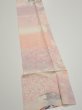 Photo2: 2N09z60  Japanese Kimono Silk  FABRIC Sensu Pink 83.1x6.7 (2)