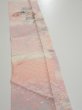 Photo4: 2N10z30  Japanese Kimono Silk  FABRIC Sensu Pink 38.2x6.7 (4)